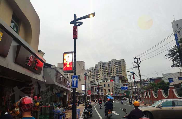 鄉村非遺傳播燈桿廣告屏活態化展示